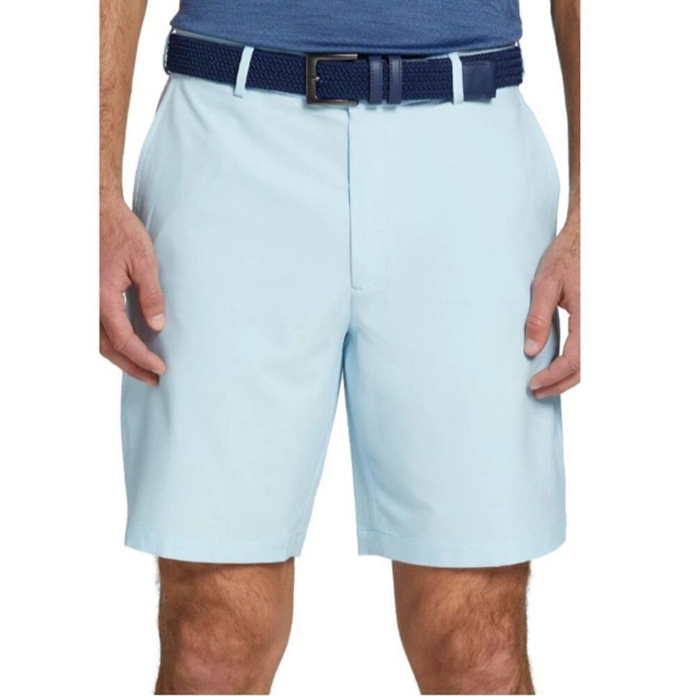 Walter Hagen Men's Soft Blue 11 Micro Lines Golf Shorts Size 30